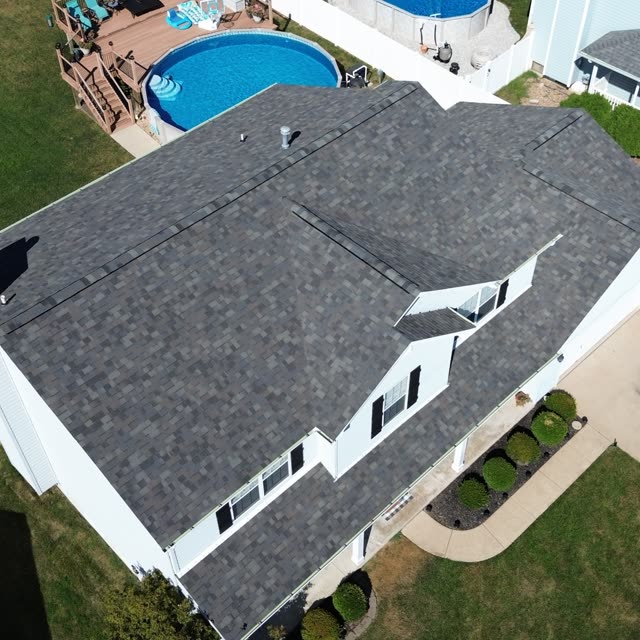 Completed roof with multiple dormers